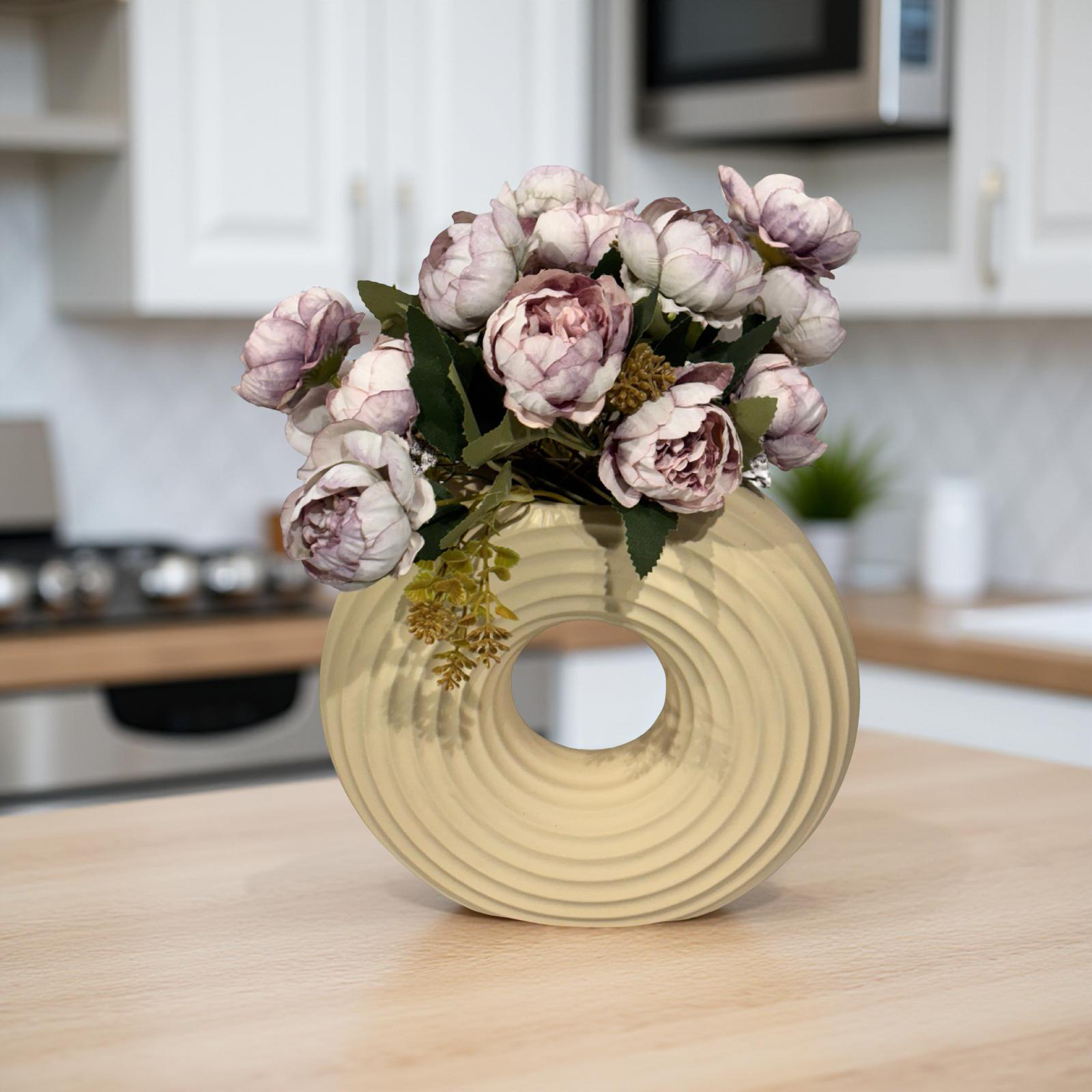 Vase Cream Round Small