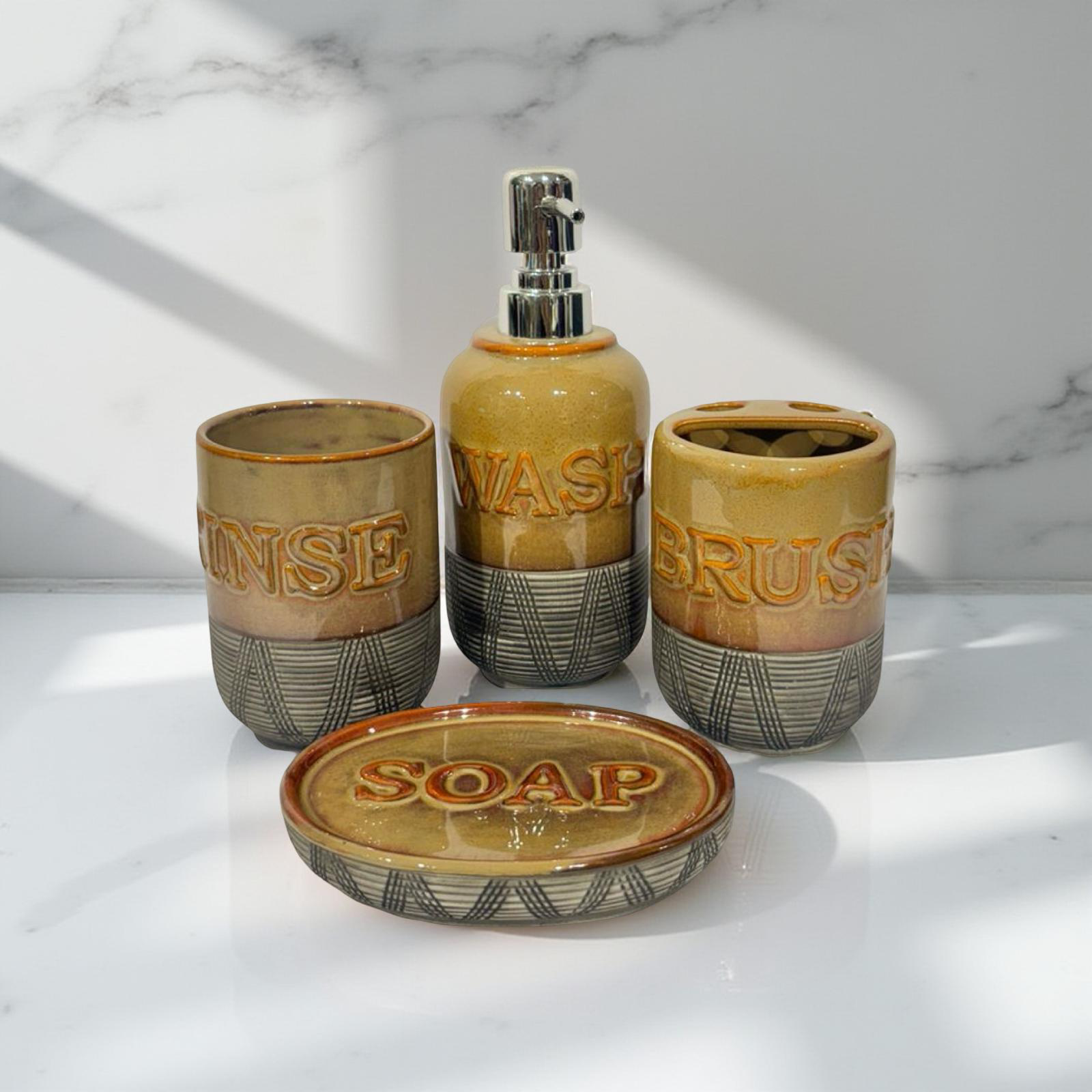 Bath Set WBRS Brown