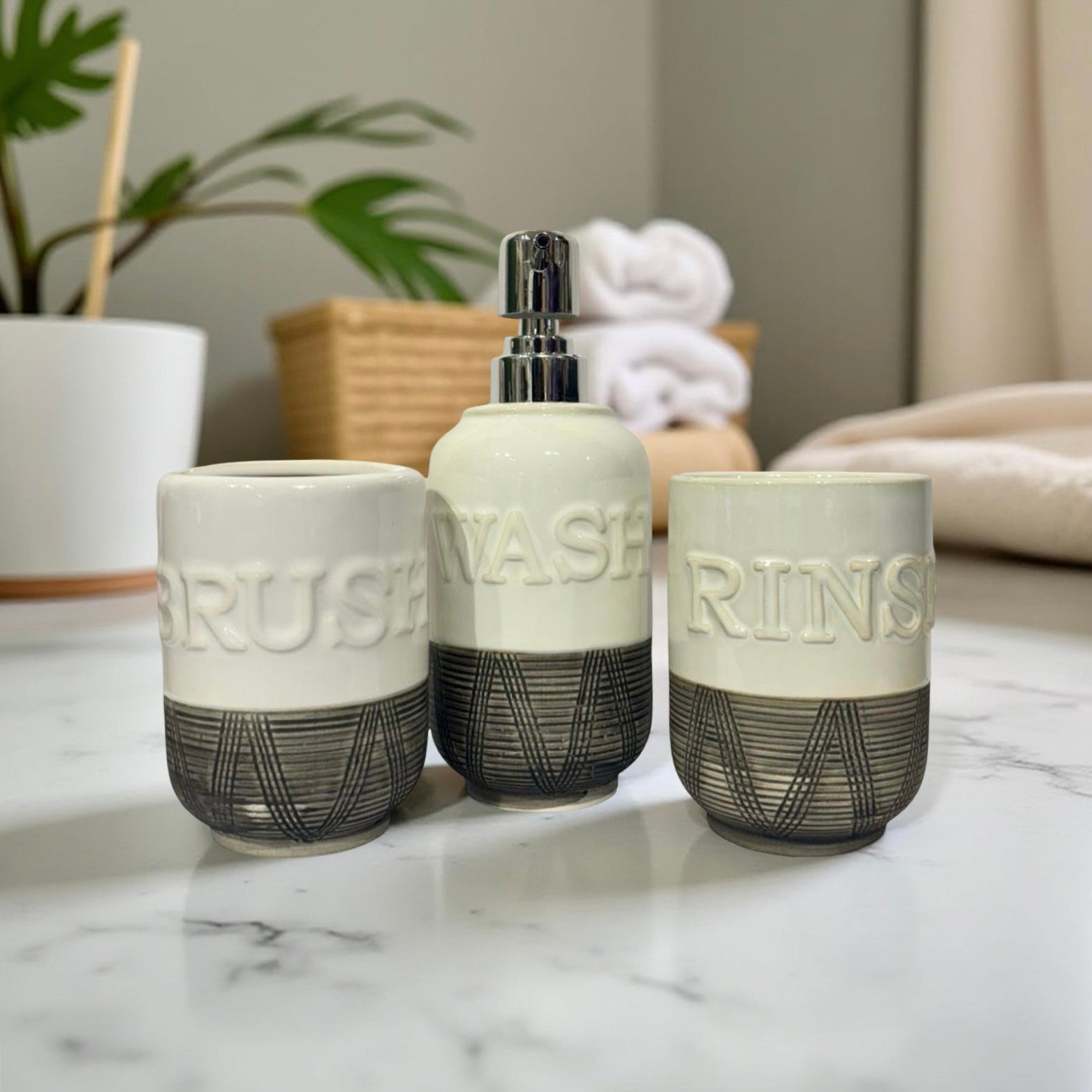 Bath Set WBR Grey