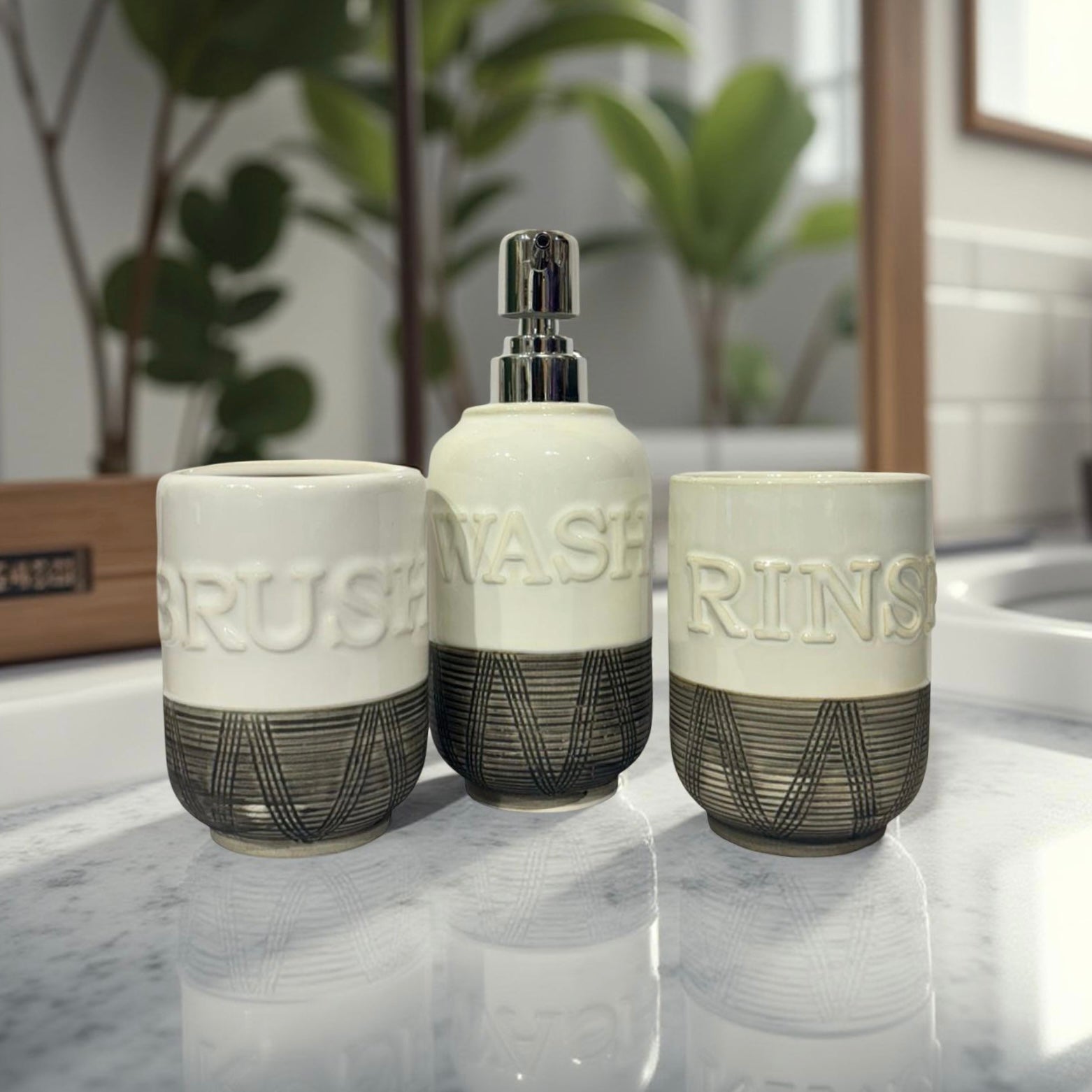 Bath Set WBR Grey