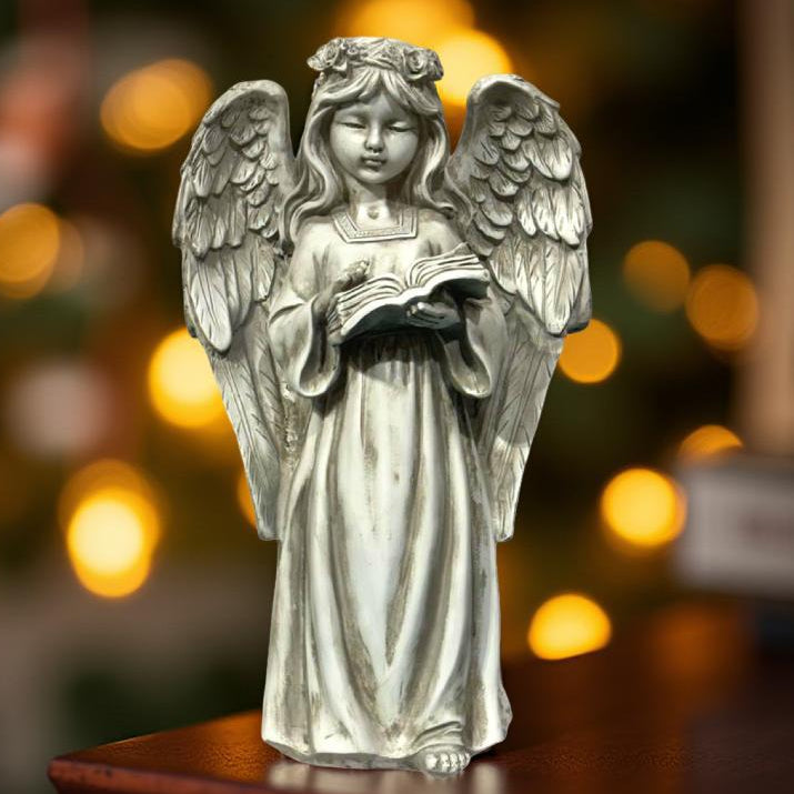 Decor - White Angel With Book