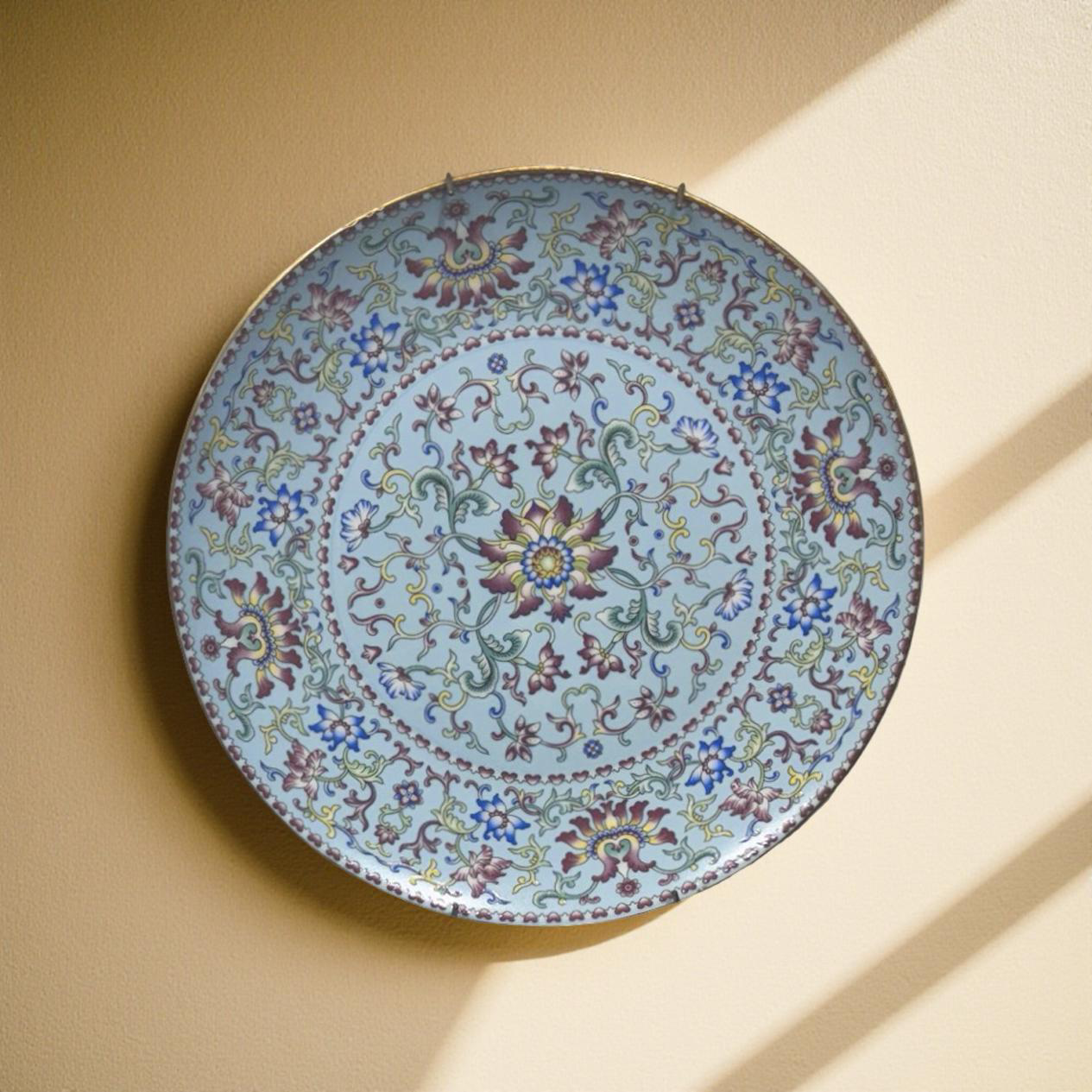 Wall Decor Albert Plate Blue (B)