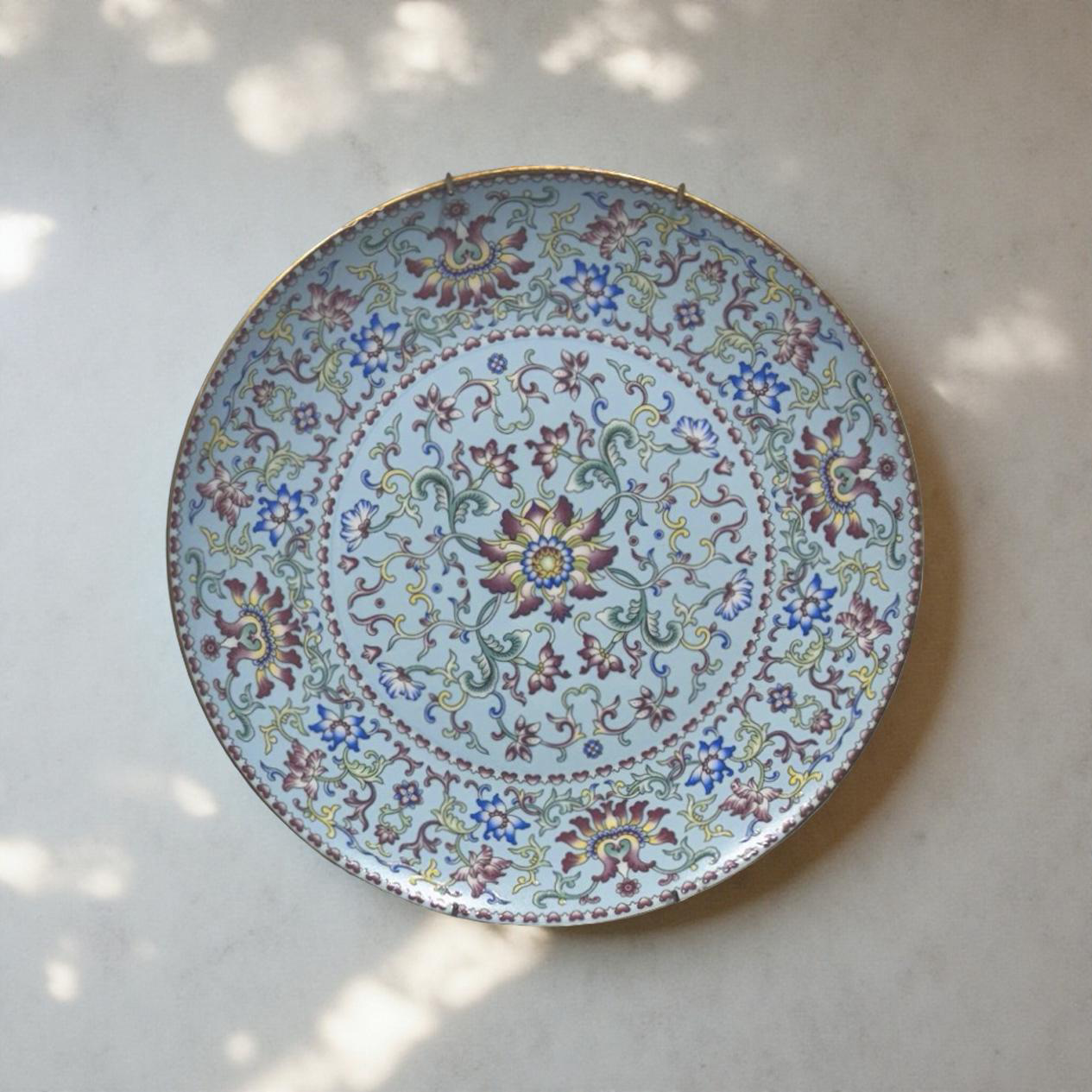 Wall Decor Albert Plate Blue (B)