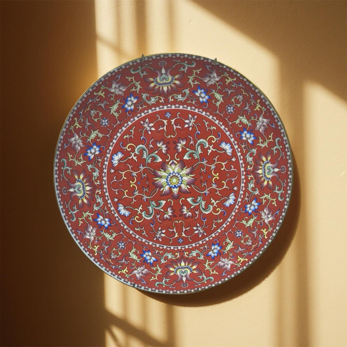 Wall Decor Albert Plate Red (B)