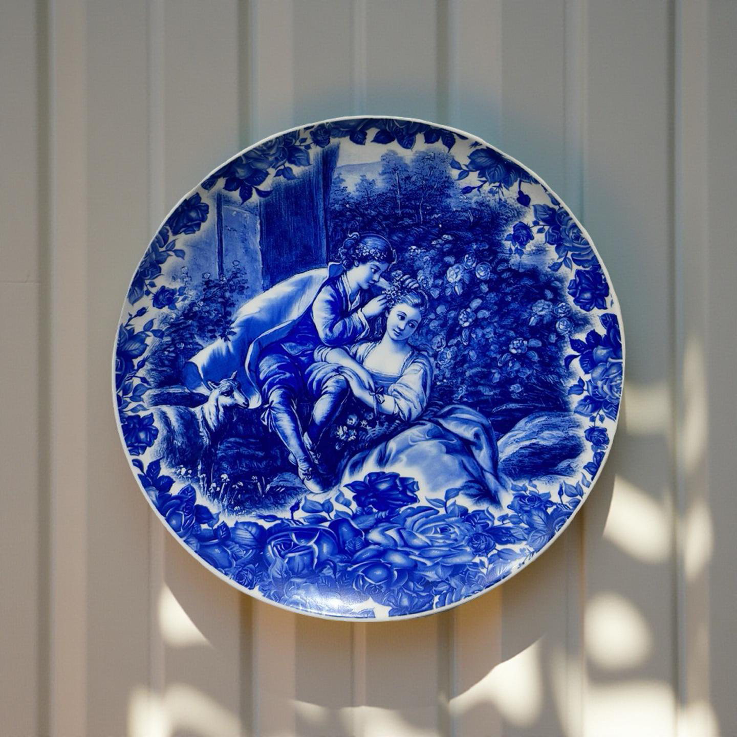 Decor Plate - Man with Flower Small