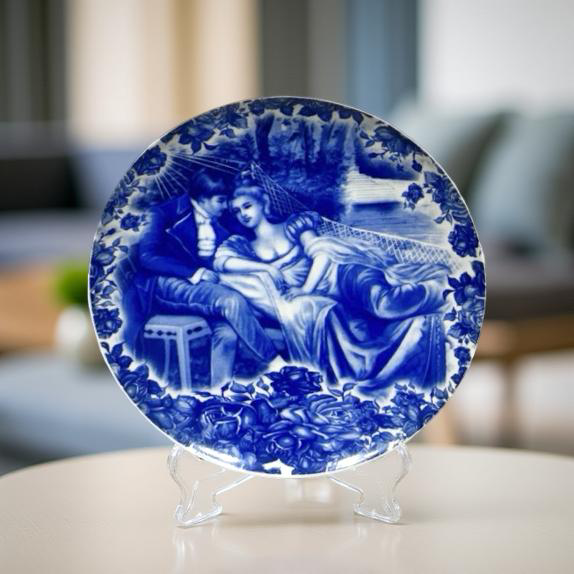 Decor Plate - Lady on Hammock Small