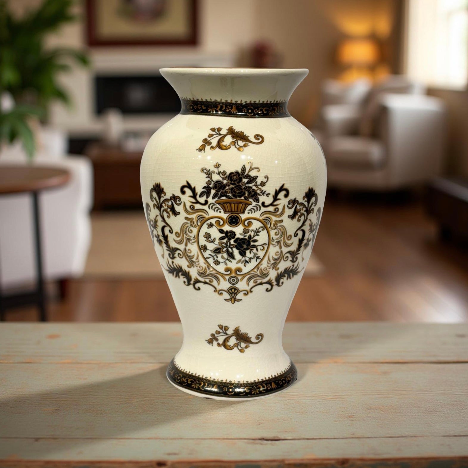 Georgia Ivory & Brown Vase