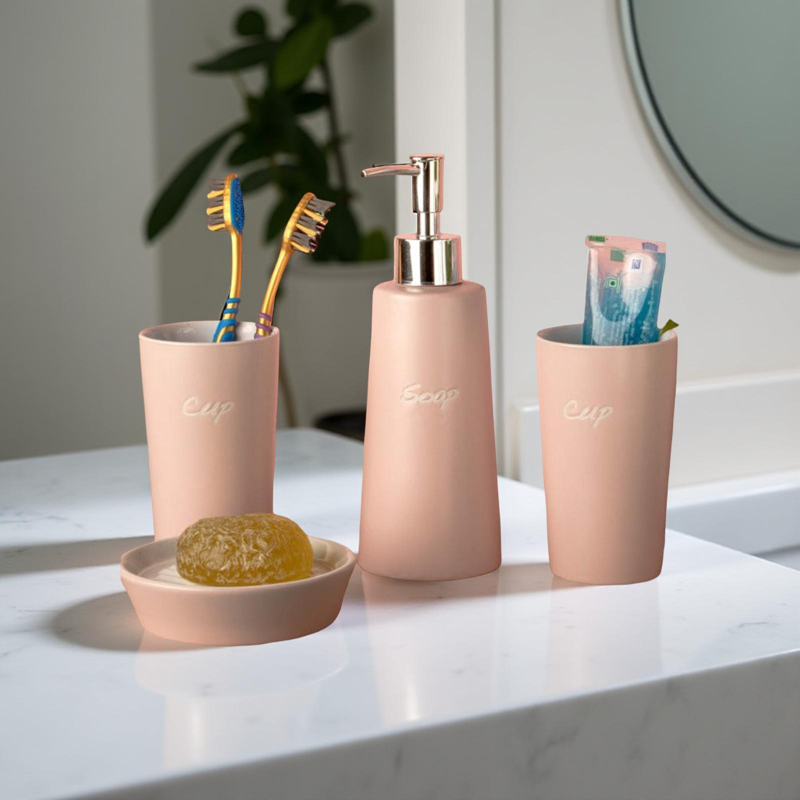 Bath Set Rosy Pink