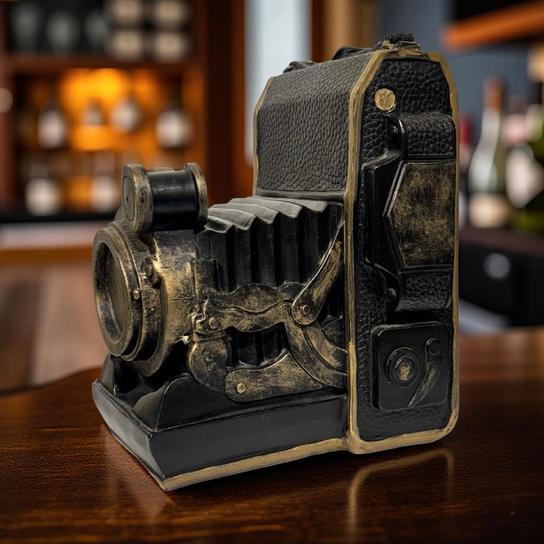 Wine Bottle Holder Vintage Camera