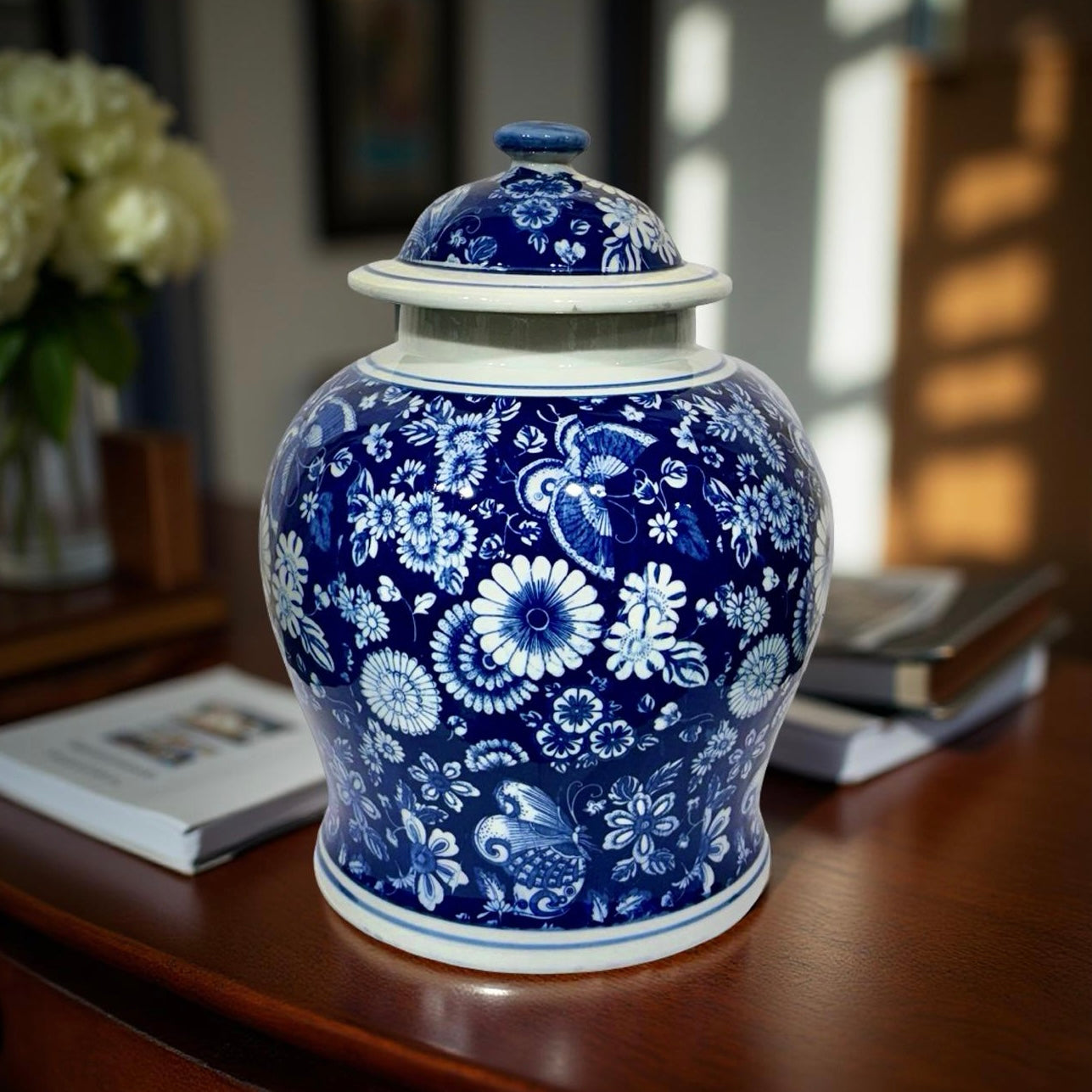 Decorative Jar - Albert Dark Blue