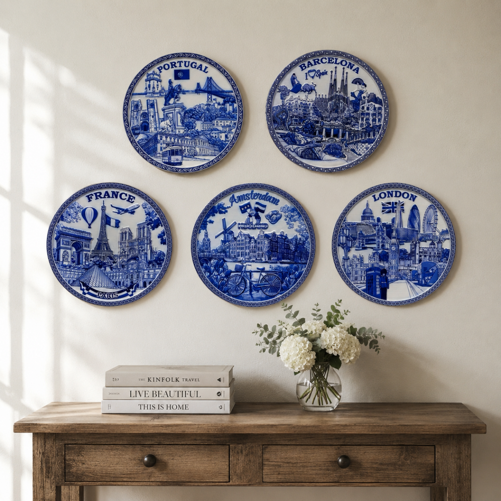 Décor Plate - Embossed World (London)