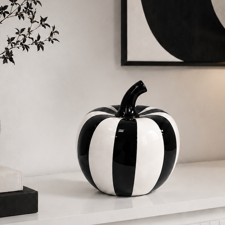Décor - Black & White Apple (L)