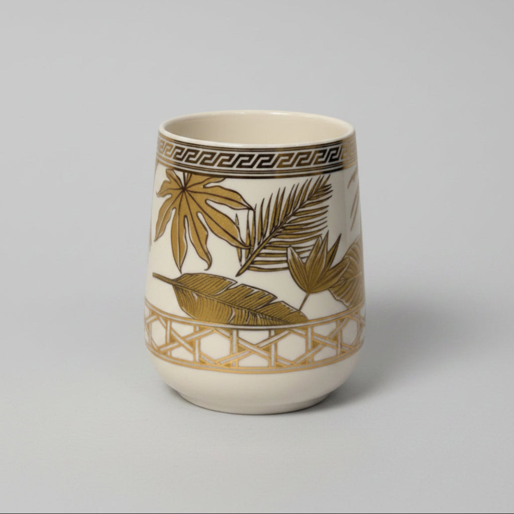 Bath Set Golden Palm Luxe White