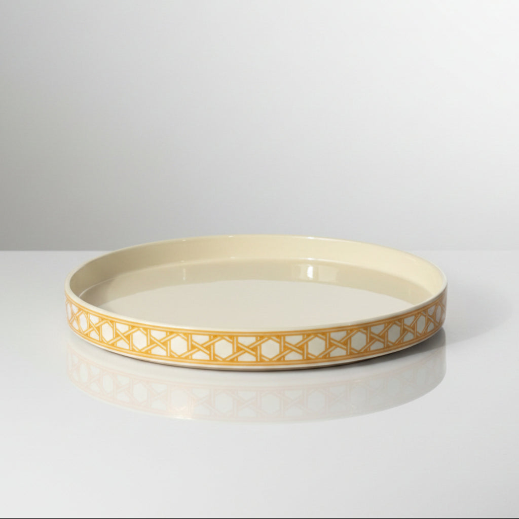 Bath Set Golden Palm Luxe White
