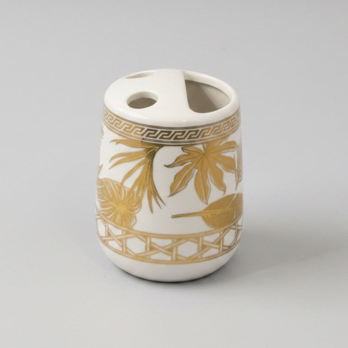 Bath Set Golden Palm Luxe White