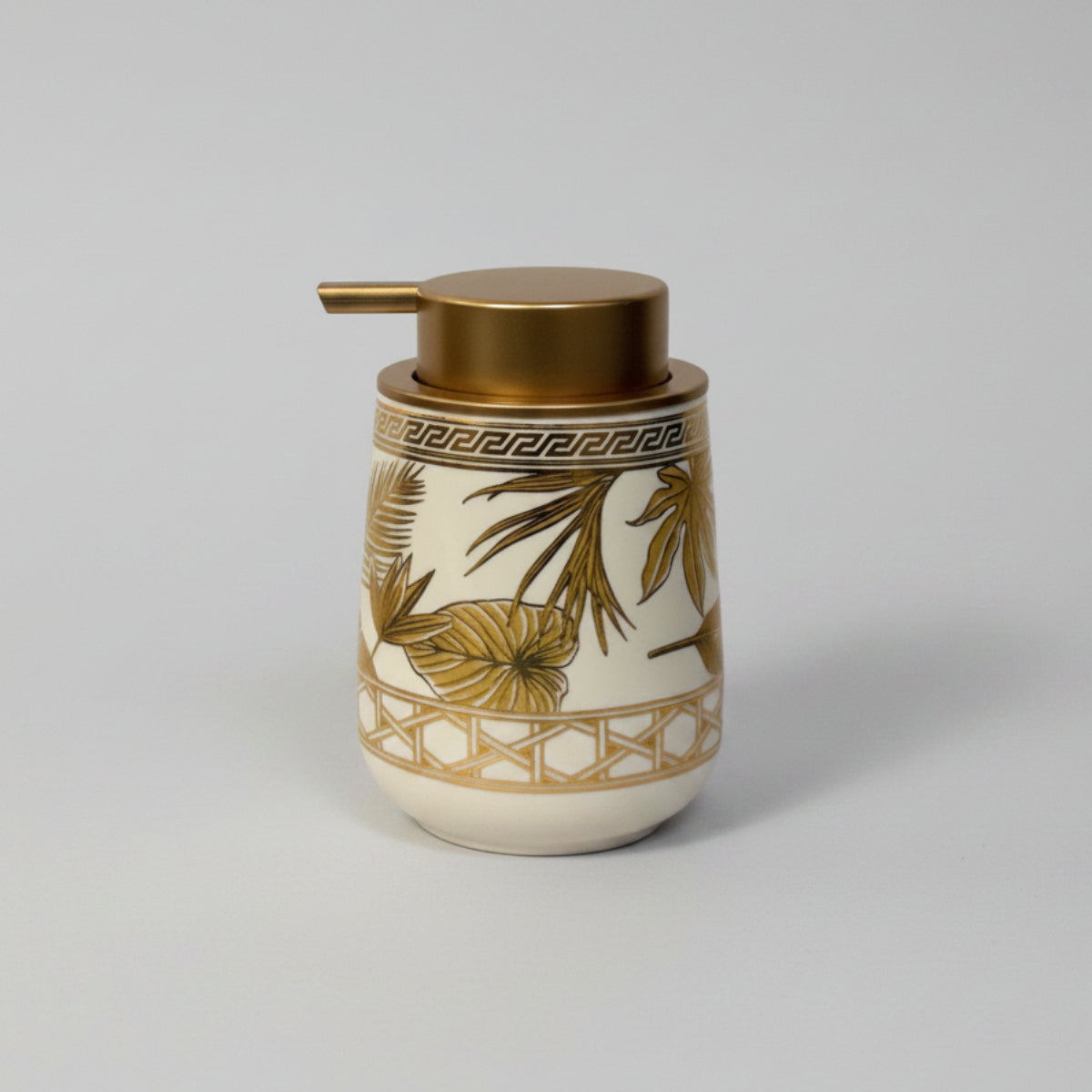 Bath Set Golden Palm Luxe White