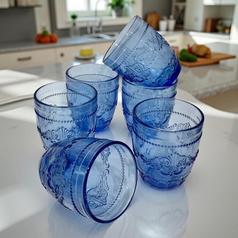 Elena - Blue Water Glass S06
