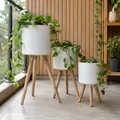 Tripod Planter Set of 3 – White