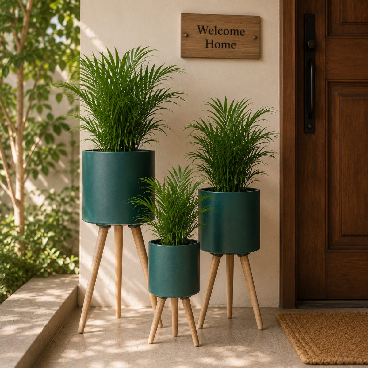 Tripod Planter Set of 3 – Green