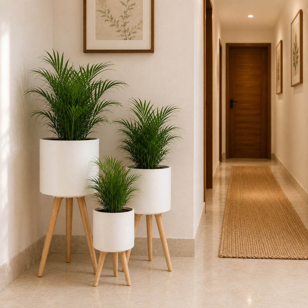 Tripod Planter Set of 3 – White