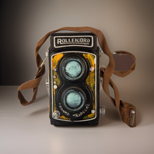 Decorative Camera Unique Yellow Rolleicord