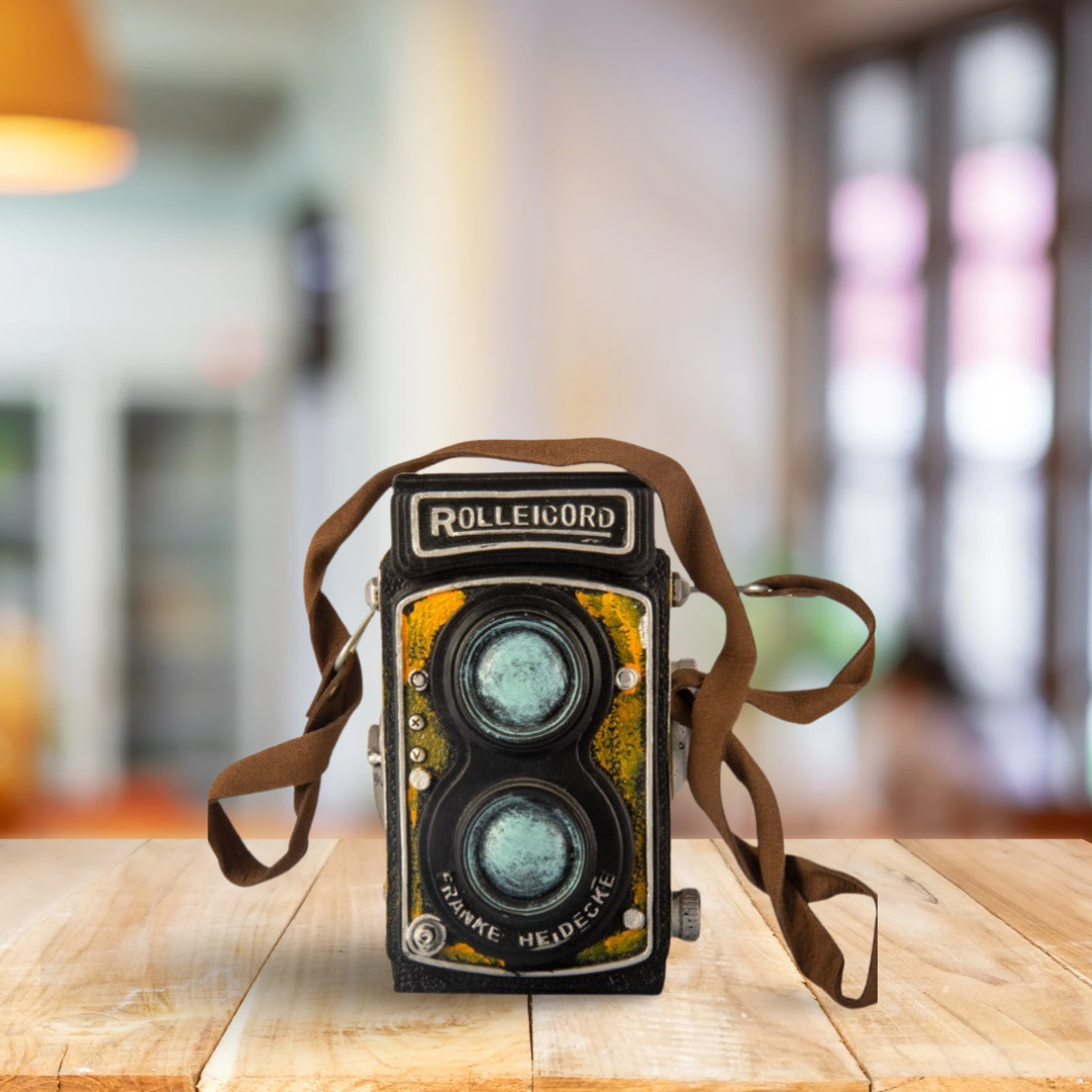 Decorative Camera Unique Yellow Rolleicord