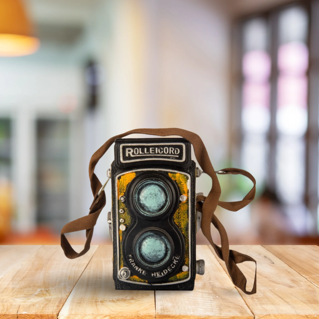 Unique Yellow Rolleicord Camera