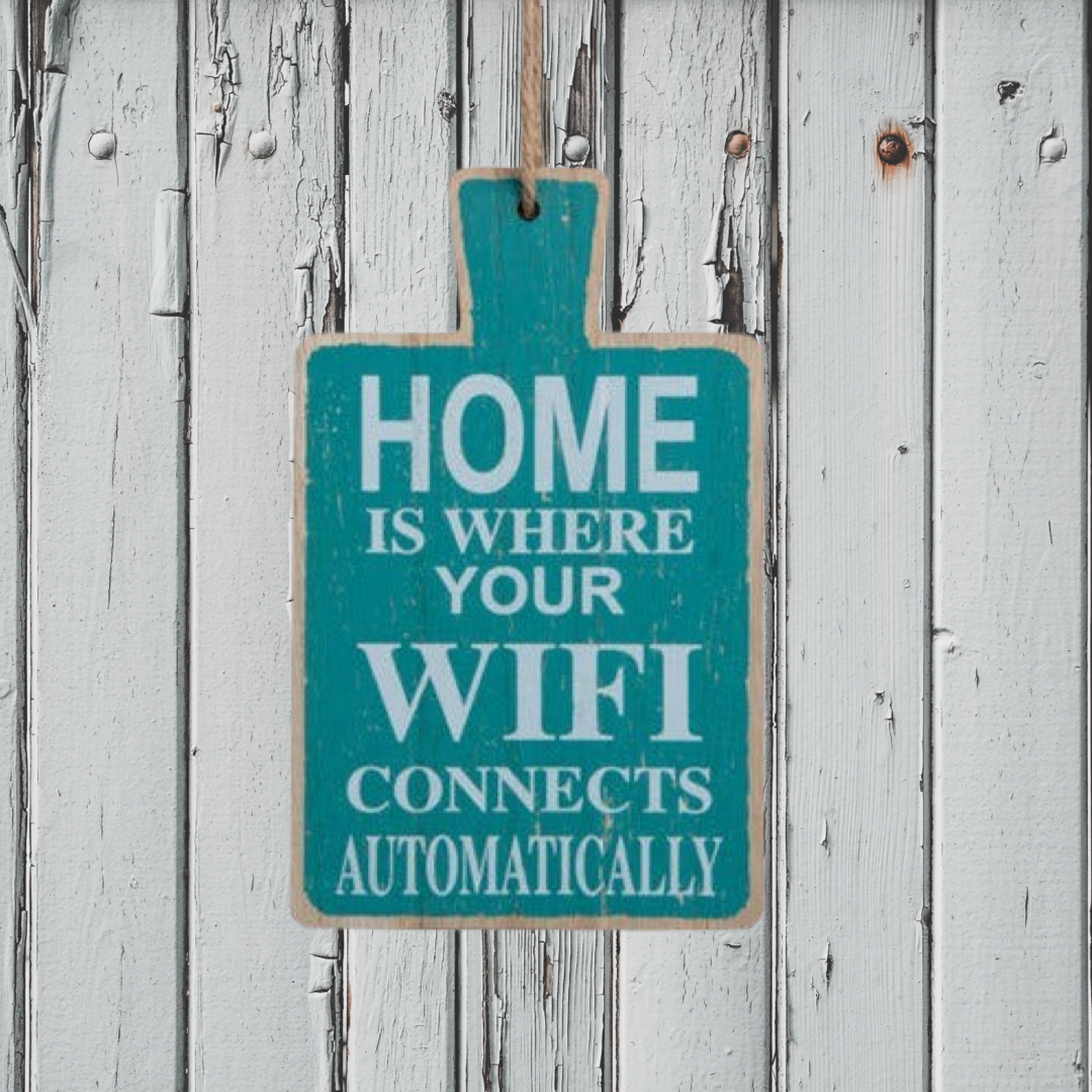 Wall Hanging Home WIFI Wall Green