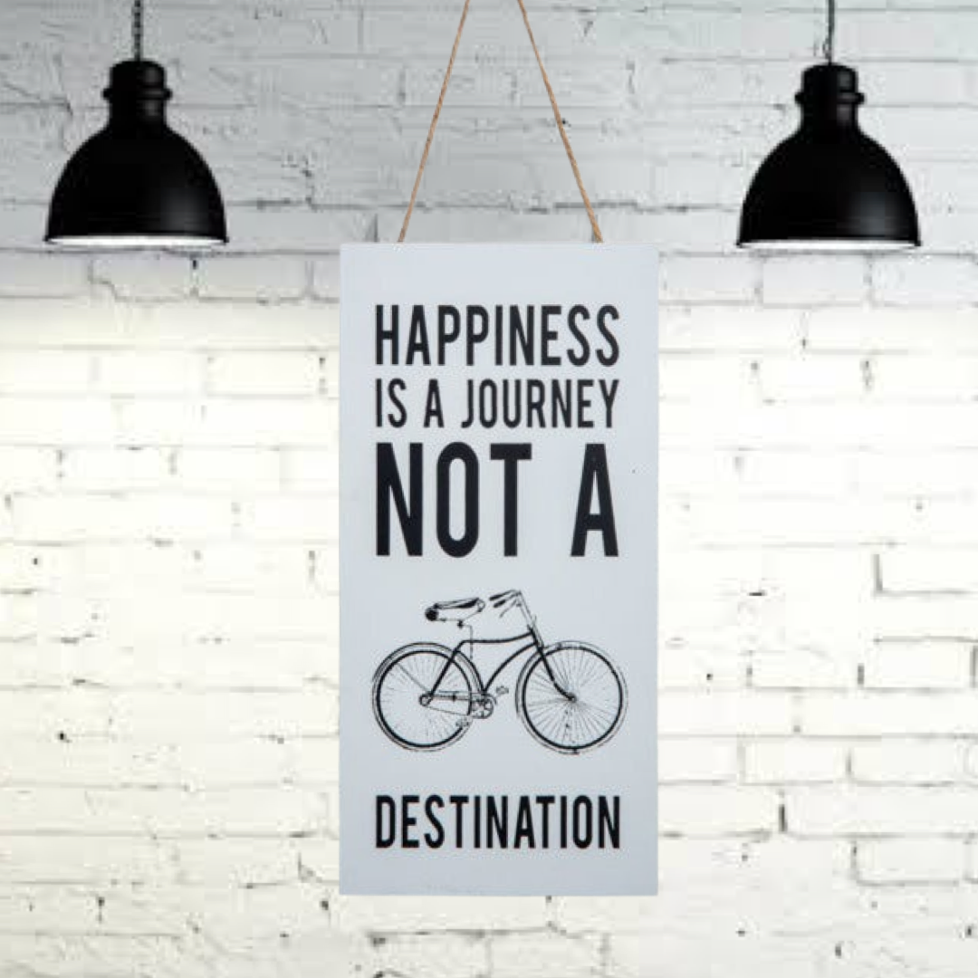 Wall Hanging Happiness Journey White