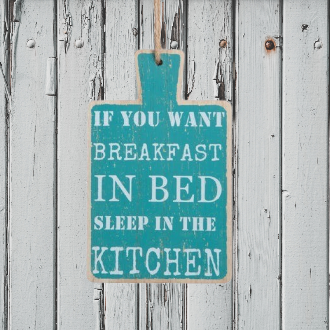 Wall Hanging Breakfast In Bed Wall Green
