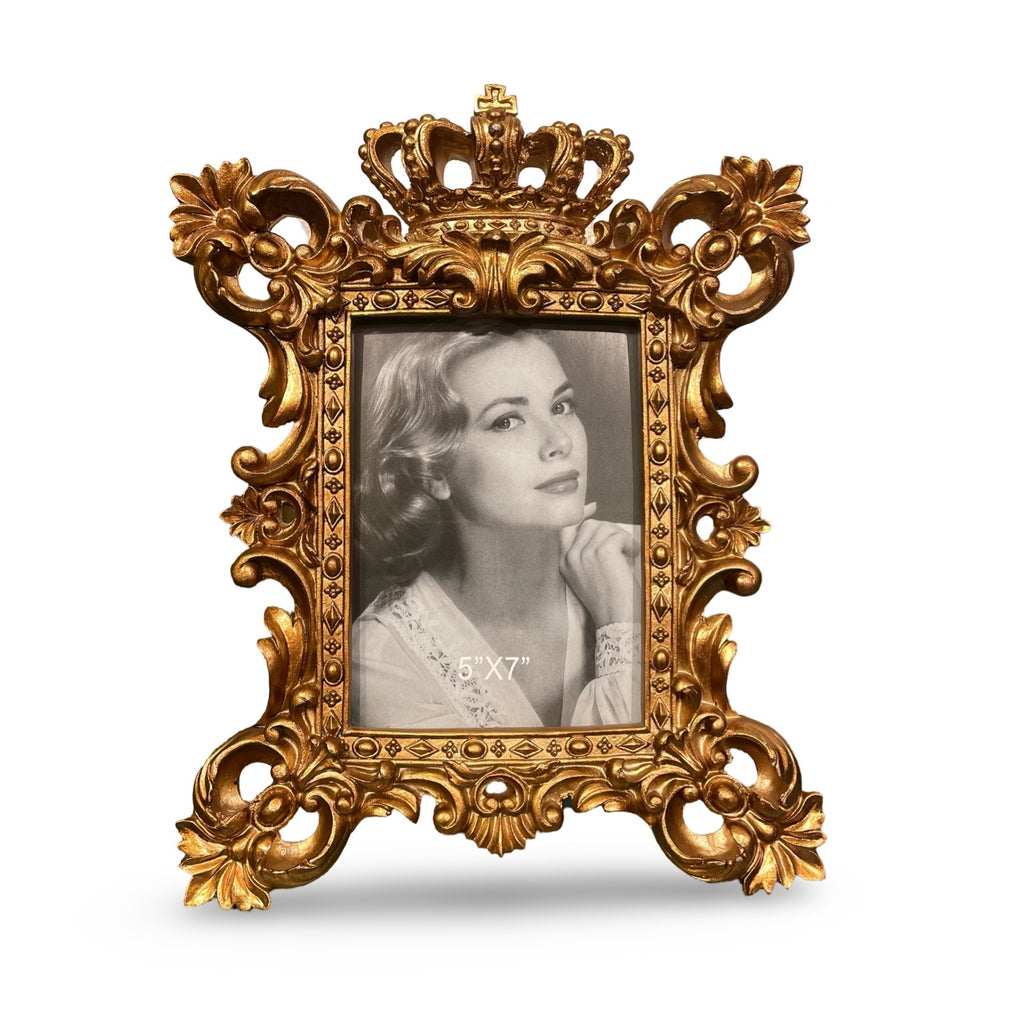 Photo Frame Gold Crown Large
