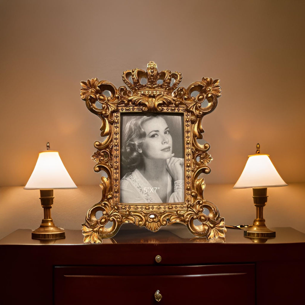 Photo Frame Gold Crown Large