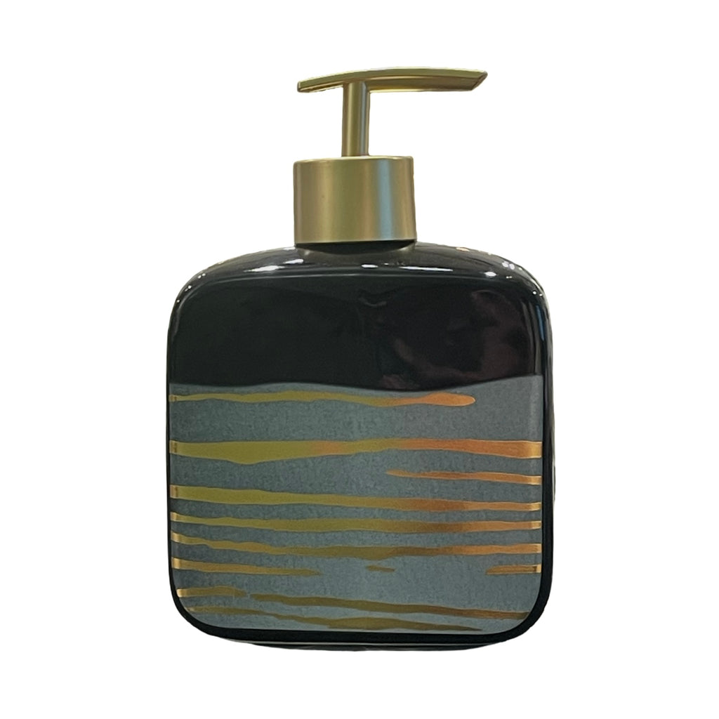 Bath Set Black & Grey Splash
