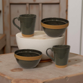 Elena - 2 Mug 2 Bowl Breakfast Set - Mist