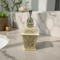 Soap Dispenser - Flower Pedestal - Cream
