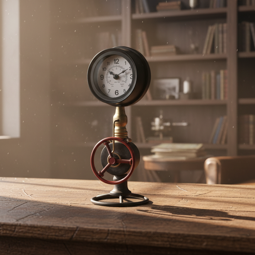 Industrial Table Clock