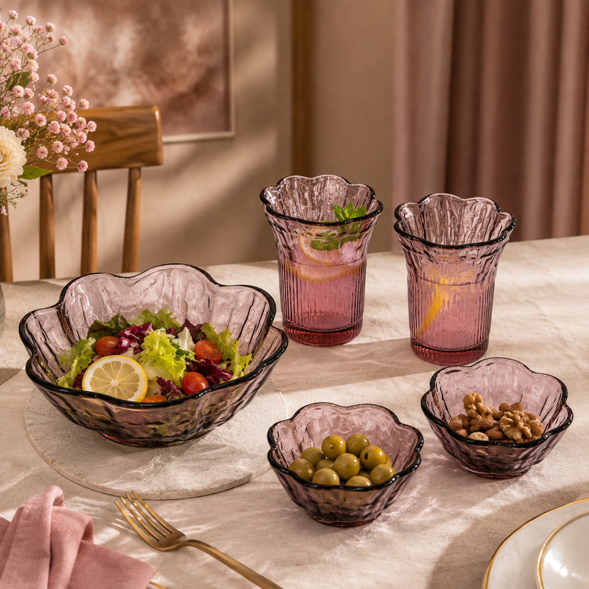 Snack Set - Blush Pink S05