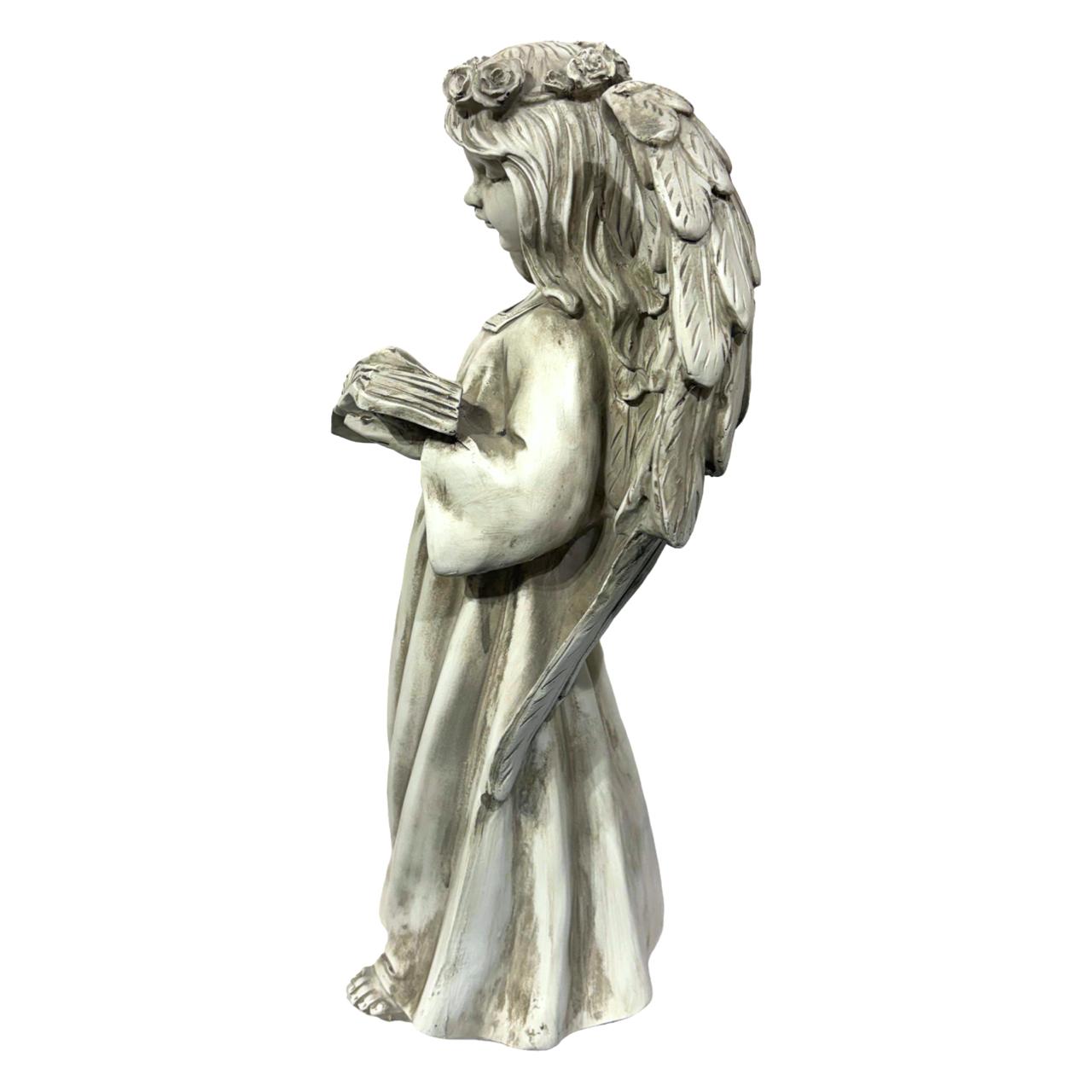 Decor - White Angel With Book
