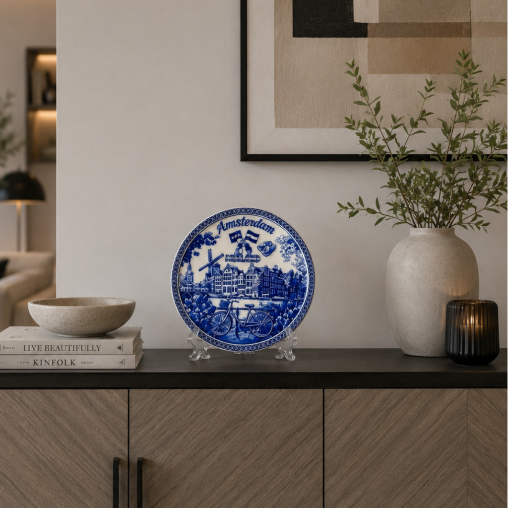 Décor Plate - Embossed World (Amsterdam)