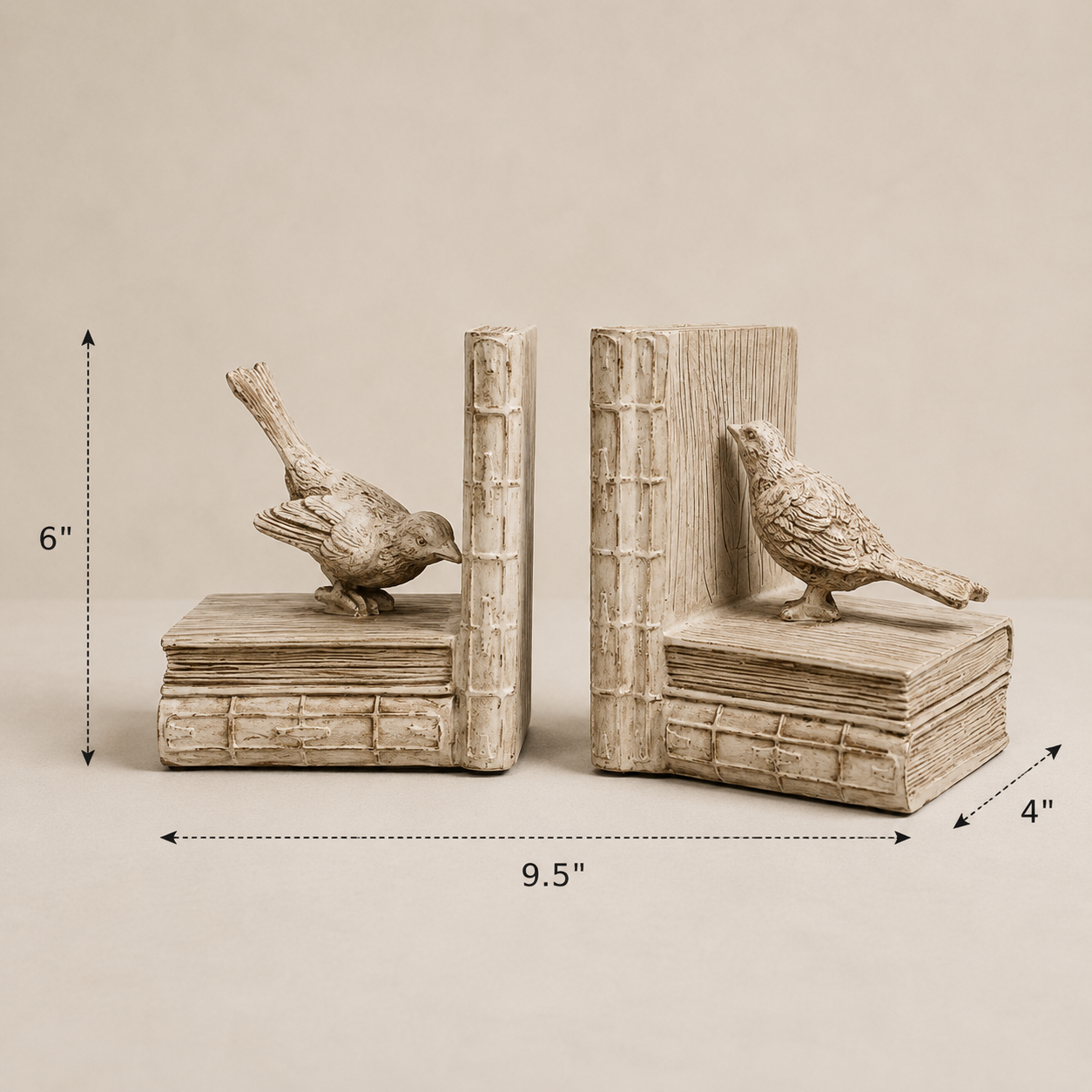 Bookend Bird on Books