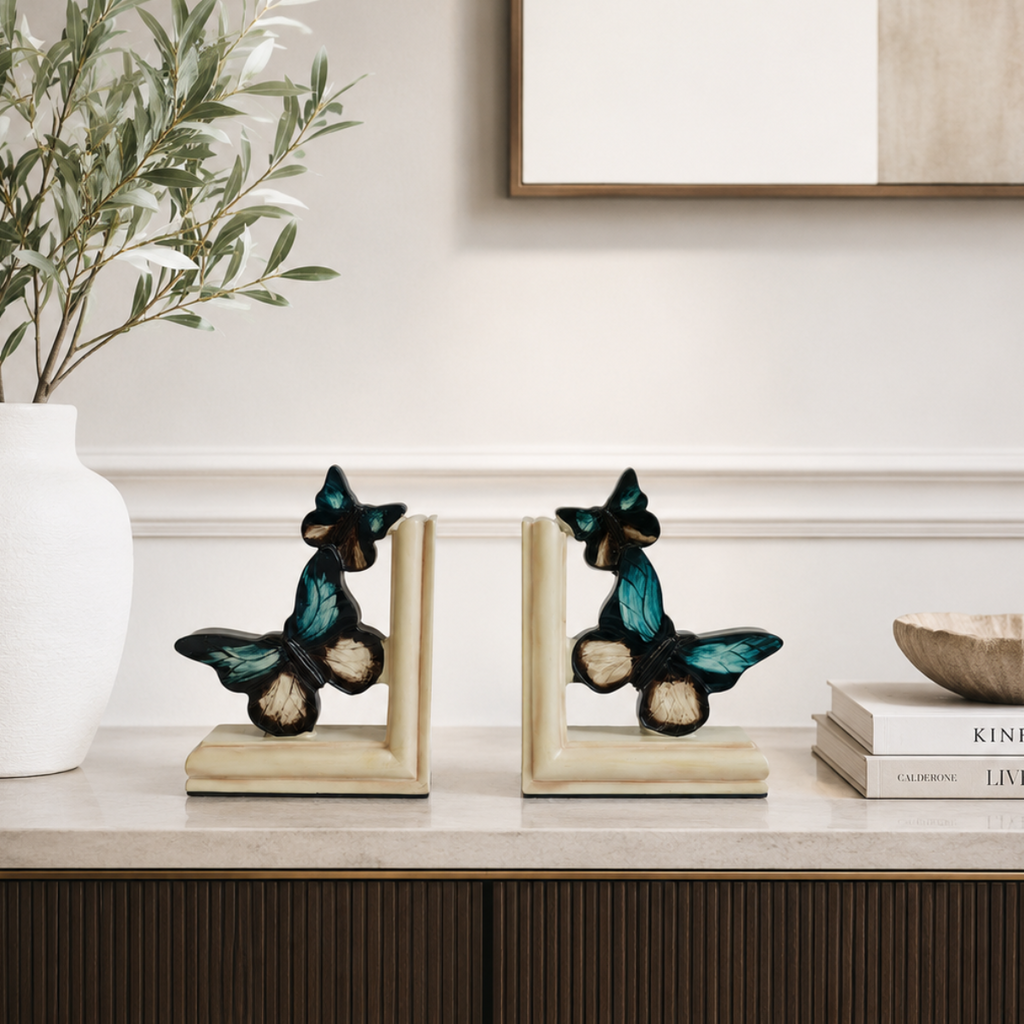 Bookend Blue Butterflies