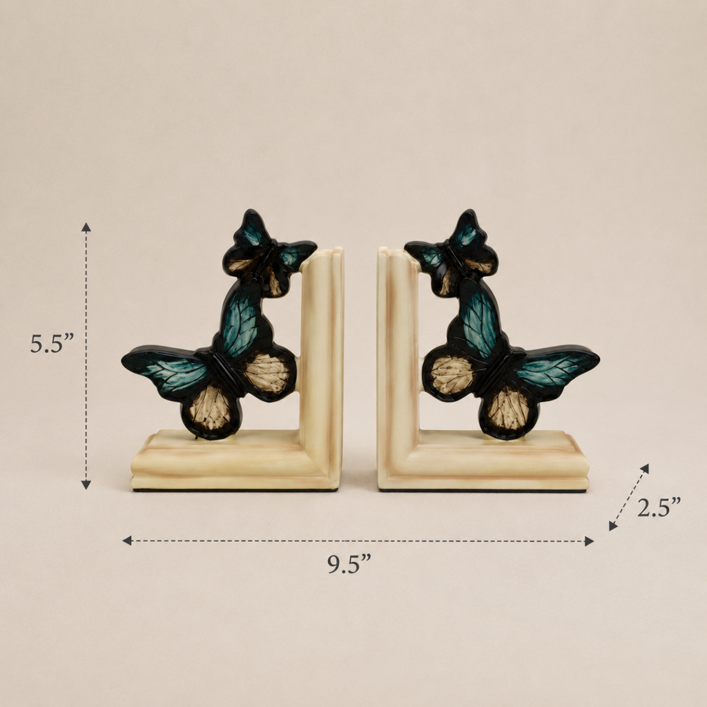 Bookend Blue Butterflies