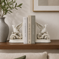Bookend White Flying Bird