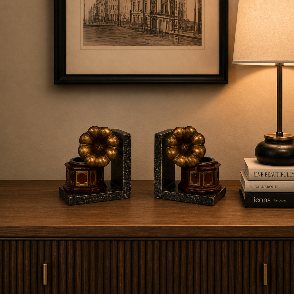 Bookend Vintage Gramophone