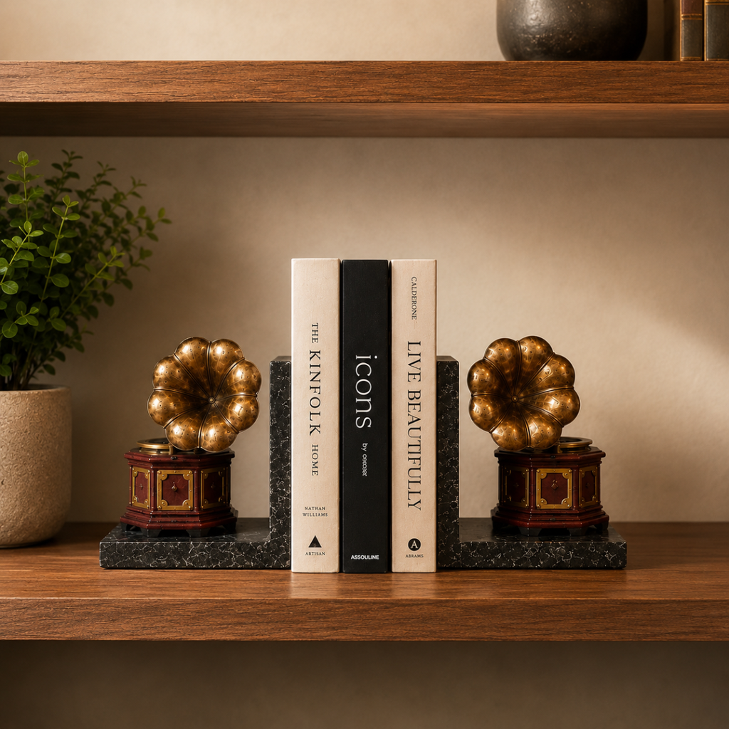 Bookend Vintage Gramophone