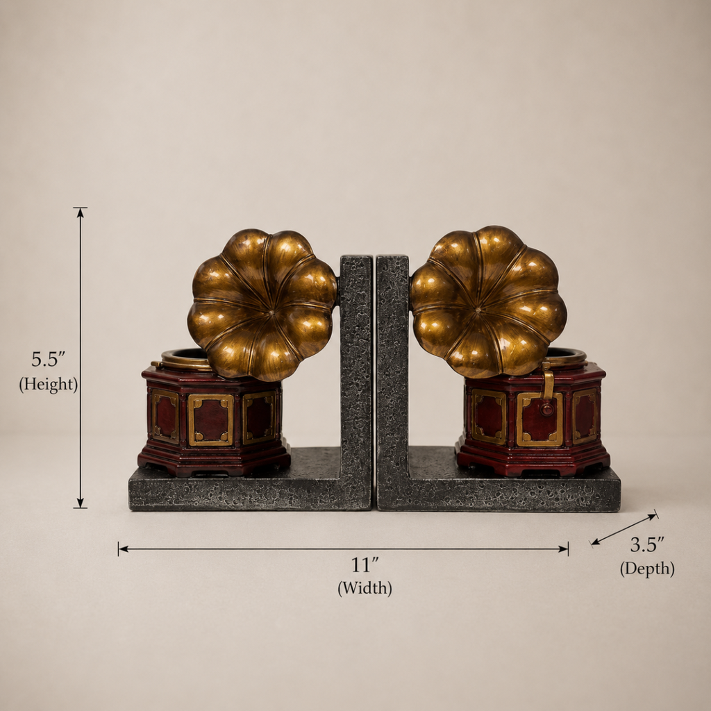 Bookend Vintage Gramophone
