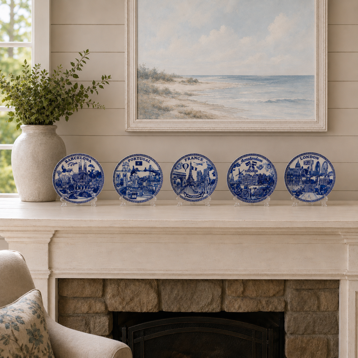 Décor Plate - Embossed World (London)