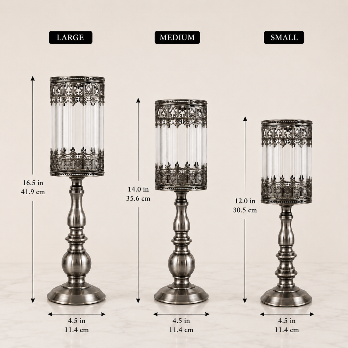 The Windsor Candle Holder (Set of 3)