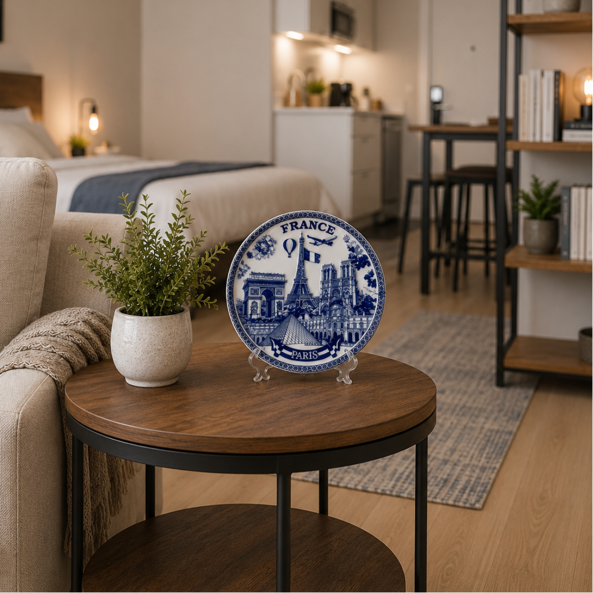 Décor Plate - Embossed World (France)