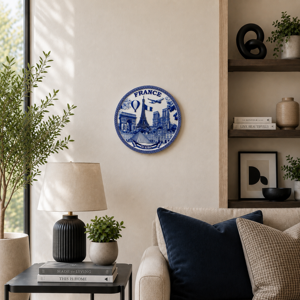 Décor Plate - Embossed World (France)